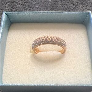 NWT Touchstone Crystal by Swarovski - Blush Luna ring - size 6